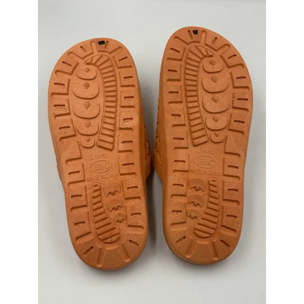 BBC Correctional Issue Orange Prison Inmate Jail Slides Large 9-10 Streetwear